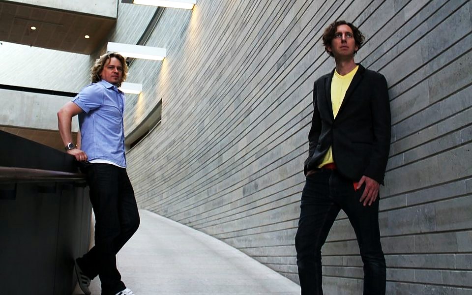 Lee Dagger and Marc JB at a Bimbo Jones photo shoot in Estonia